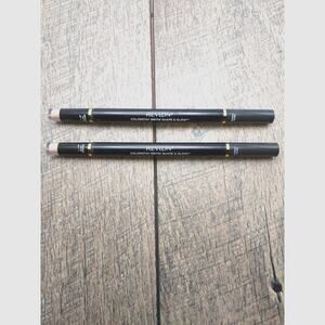 LOT OF 2 Revlon Colorstay Brow Shape & Glow #250 SOFT BLACK New Loose no box